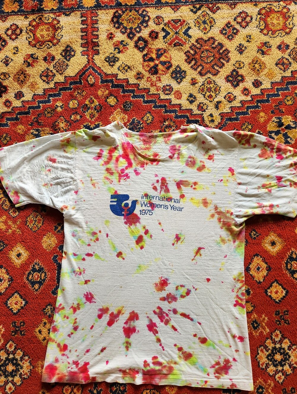 International Women's Year 1975 Vintage Tie-Dye T-Shirt